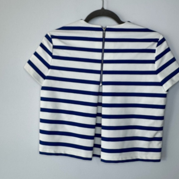 Zara Trafaluc Navy and White Striped Top - Picture 15 of 17